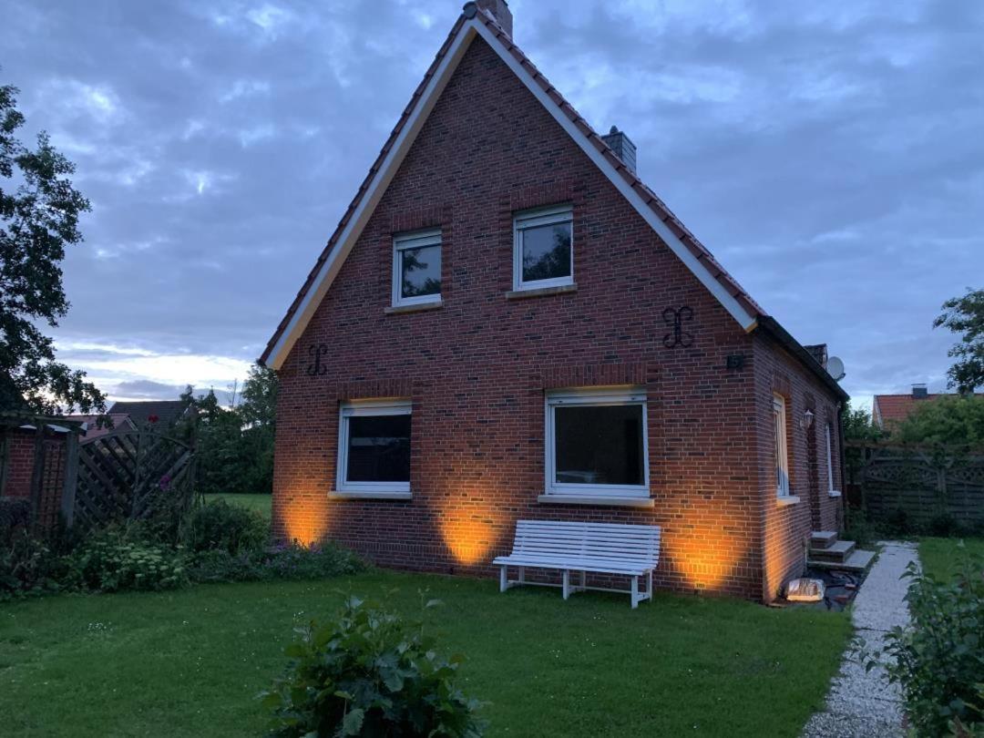 Neu! Schickes Und Modernes Ferienhaus Ant Zingel Krummhörn Eksteriør bilde